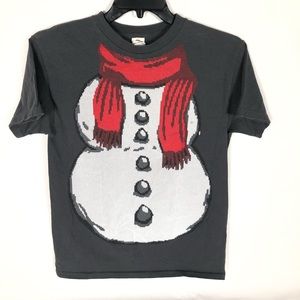 Alstyle Tshirt Mens Medium Snowman Christmas Gray Shirt Vintage